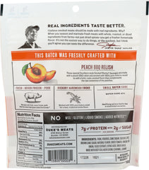 DUKES: Hickory Peach BBQ Shorty Smoked Sausages, 5 oz