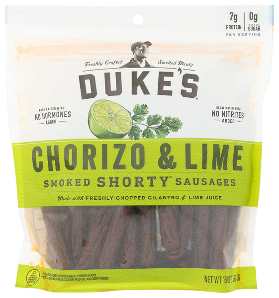 DUKES: Sausages Chorizo Lime, 16 oz