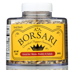 BORSARI: Seasoning Cracked Pepper, 3 oz