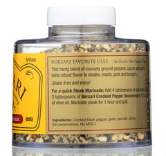 BORSARI: Seasoning Cracked Pepper, 3 oz