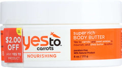 YES TO: Carrots Super Rich Body Butter, 6 oz