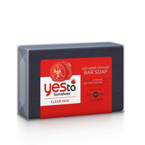 YES TO: Tomatoes Clear Skin Activated Charcoal Bar Soap, 7 oz