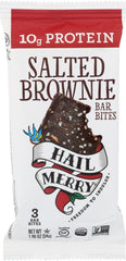 HAIL MERRY: Salted Brownie Bar Bites, 1.9 oz