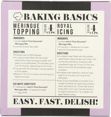 JUST IN TIME GOURMET: Meringue Mix Powder, 4 oz