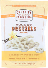 CREATIVE SNACK: Yogurt Pretzels Enrobed, 7 oz