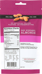 CREATIVE SNACK: Raw Nonpareil Almonds Nuts, 3 oz