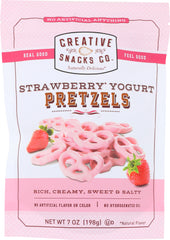 CREATIVE SNACK: Strawberry Yogurt Pretzels, 7 oz