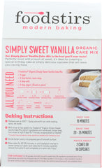 FOODSTIRS: Baking Mix Vanilla Cake, 20 oz