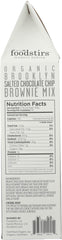 FOODSTIRS: Organic Brooklyn Salted Chocolate Chip Brownie Mix, 17.9 oz