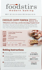 FOODSTIRS: Mix Chocolate Chippy Pumpkin Bread, 20.5 oz