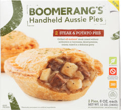 BOOMERANG'S: Steak & Potato Pies, 12 oz