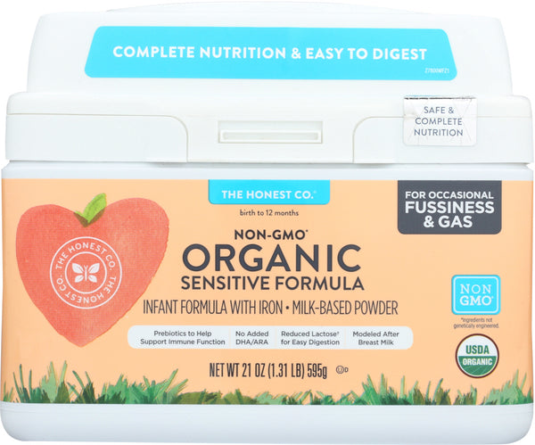 THE HONEST COMPANY: Baby Food Sensitive Organic, 21 oz