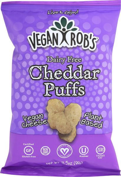 VEGANROBS: PUFFS CHEDDAR DAIRY FREE (3.500 OZ)