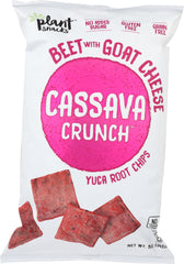 CASSAVA CRUNCH: Yuca Root Chips Beet With Goat Cheese 5 Oz