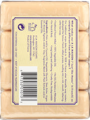 A LA MAISON DE PROVENCE: Traditional French Milled Bar Soap Value Pack Lavender Flowers 4 Bars, 14 oz