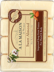 A LA MAISON: Sweet Almond Bar Soap 4 Bars Value Pack, 14 oz