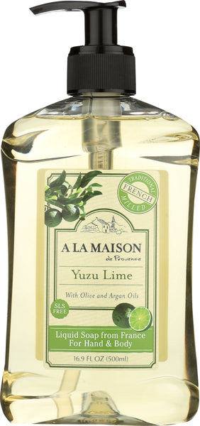 A LA MAISON: Yuzu Lime Liquid Soap, 16.9 fl oz