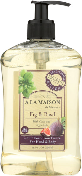 A LA MAISON: Fig & Basil Liquid Soap, 16.9 fl oz