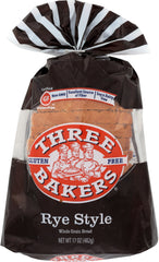 THREE BAKERS: Rye Style Whole Grain Bread, 17 oz