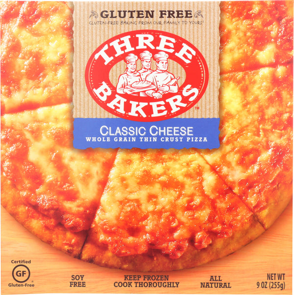 THREE BAKERS: Classic Cheese Pizza, 9 oz