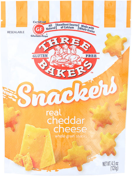 THREE BAKERS: SNACK CHEDDAR CHEESE GF (4.500 OZ)