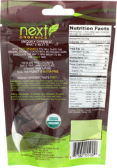 NEXT ORGANICS: Chocolate Covered Fruit Coconut Dark Organic, 4 oz