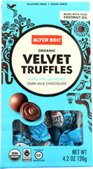 ALTER ECO: Organic Velvet Truffles Dark Milk Chocolate, 4.2 oz