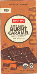 ALTER ECO: Chocolate Bar Dark Salted Burnt Caramel, 2.82 oz