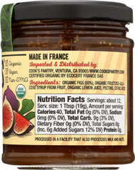 COOKS PANTRY: Organic Fig Fruit Spread, 7.75 oz