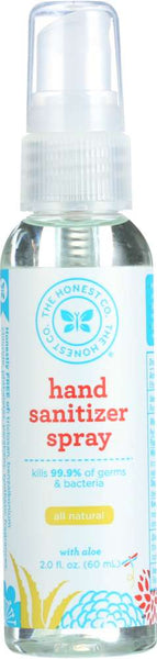 THE HONEST COMPANY: Hand Sanitizer Spray Grapefruit Grove, 2 oz