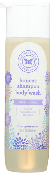 THE HONEST COMPANY: Shampoo & Body Wash Dreamy Lavender, 10 oz