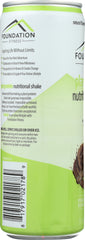 FOUNDATION FITNESS: Mocha Plant Protein Shake 20g, 11 fl oz
