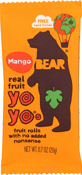 BEAR YOYO: Mango Fruit Rolls Single 0.7 Oz