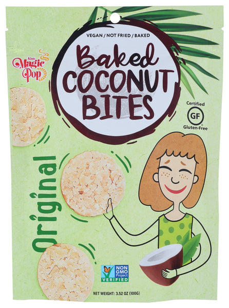 KIM'S MAGIC POP: Baked Coconut Bites Original, 3.52 oz