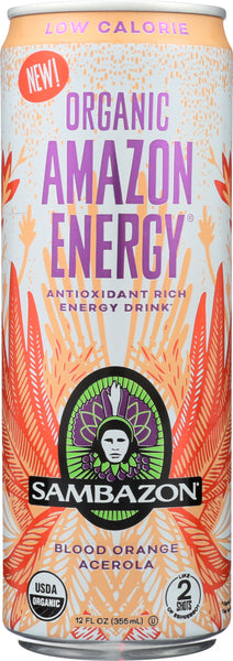 SAMBAZON: Amazon Energy Blood Orange, 12 oz