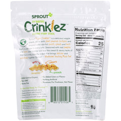 SPROUT: Organic Crinklez Popped Veggie Snack Pumpkin Carrot, 1.5 oz