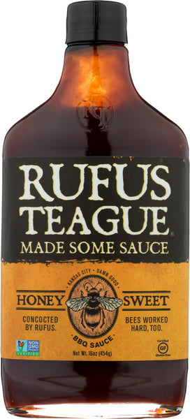 RUFUS TEAGUE: Honey Sweet Barbecue Sauce, 16 oz