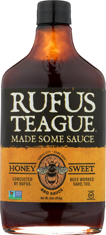 RUFUS TEAGUE: Honey Sweet Barbecue Sauce, 16 oz