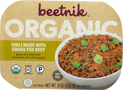 BEETNIK: Chili Made With Organic Grass Fed Beef, 9 oz