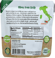 FRUTTO DITALIA: Pitted Green Olives Snack Pack, 1.10 oz