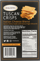 DOLCETTO: Tuscan Crisps Italian Cheese Blend, 5.3 oz