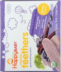 HAPPY BABY: Gentle Teething Wafers Blueberry & Purple Carrot Org 1.7 oz