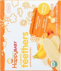 HAPPY BABY: Gentle Teething Wafers Banana & Sweet Potato Org, 1.7 oz