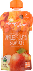 HAPPY BABY: S2 Apple Pumpkin Carrot Organic, 4 oz