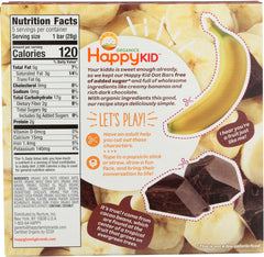 HAPPY KID: Bar Fruit Banana Chocolate, 4.95 oz