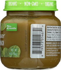 HAPPY BABY: Stage 2 Apples and Spinach Baby Food, 4 oz