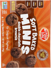 ENJOY LIFE: Soft Baked Minis Double Chocolate Brownie, 6 oz