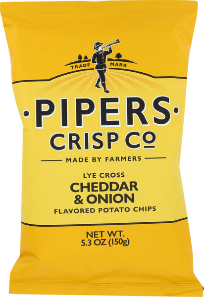 PIPERS CRISP CO: Chip Potato Cheddar Onion, 5.3 oz