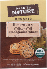 BACK TO NATURE: Rosemary and Olive Oil  Cracker, 6 oz