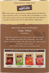 BACK TO NATURE: Crackers Crispy Wheat, 8 oz